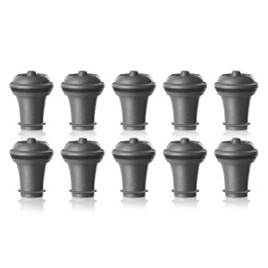 Vacu Vin Wijnstopper Vacuum Wine Stopper - Grijs - 10 stuks