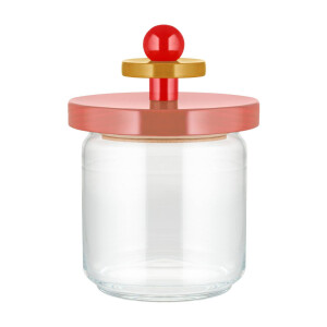 Alessi Voorraadpot Twergi - ES16/74 2 - Roze - ø 12 cm / 750 ml - door Ettore Sotsass
