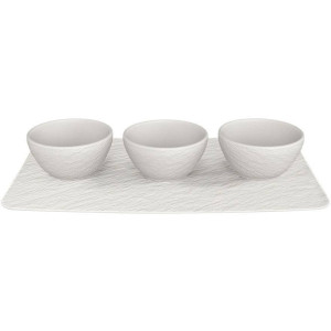 Villeroy & Boch Dipschaaltjes Set Manufacture Rock - Wit - 4-delig