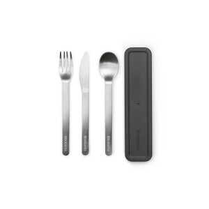 Brabantia Make & Take bestekset - 3-delig - Dark Grey