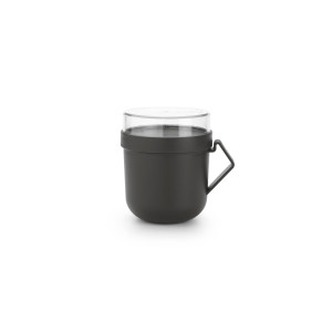 Brabantia Make & Take Make & Take soepbeker - 0,6 l - Kunststof - Dark Grey