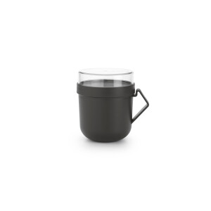 Brabantia Make & Take soepbeker - 0,6 l - Kunststof - Dark Grey