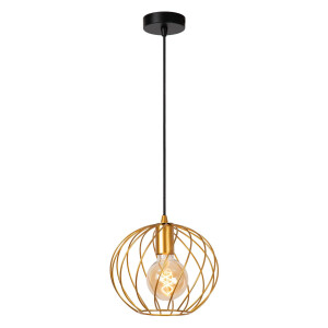 Lucide DANZA - Hanglamp - Ø 25 cm - 1xE27 - Mat Goud / Messing