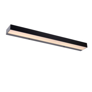 Lucide ALEXA - Wandlamp Badkamer - LED - 1x8W 3000K - IP44 - Zwart