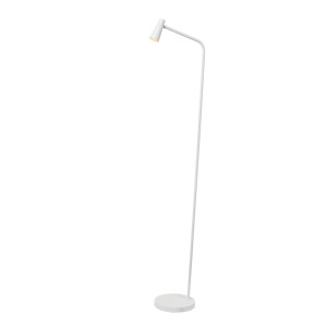 Lucide STIRLING - Oplaadbare Vloerlamp - Accu/Batterij - LED Dimb. - 1x3W 2700K - 3 StepDim - Wit