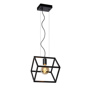 Lucide FABIAN - Hanglamp - 1xE27 - Zwart