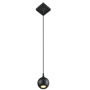 Lucide FAVORI - Hanglamp Badkamer - 1xGU10 - IP44 - Zwart