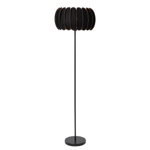 Lucide SPENCER - Vloerlamp - Ø 40 cm - 1xE27 - Zwart