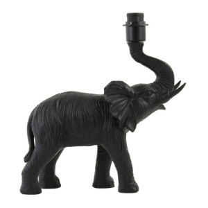 Light & Living Tafellamp 'Elephant' kleur Mat Zwart (excl. kap)