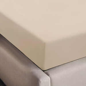 NOUS Living katoenen hoeslaken - beige