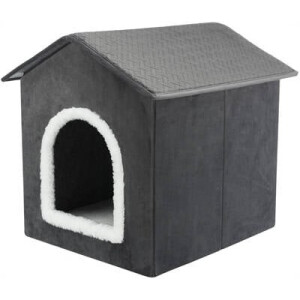 Trixie hondenmand / kattenmand Huis Livia Grijs / Wit 38 x 41 x 44 cm