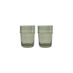 House Doctor waterglas groen (set van 2)