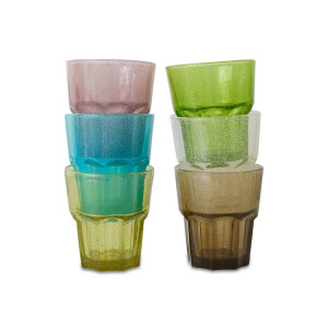 HKLIVING Mineral waterglas (set van 6)