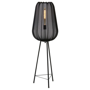 Light & Living Vloerlamp 'Plumeria' 132cm, kleur Zwart