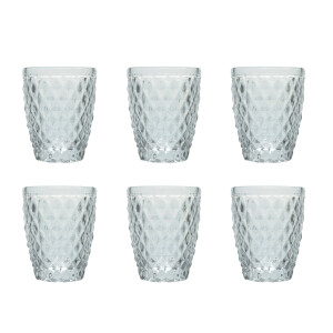 Medard de Noblat Diamond waterglas (220 ml) (set van 6)