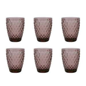 Medard de Noblat Diamond waterglas (220 ml) (set van 6)