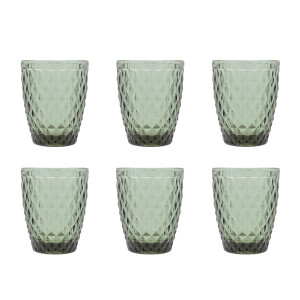 Medard de Noblat Diamond waterglas (220 ml) (set van 6)