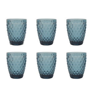 Medard de Noblat Diamond waterglas (220 ml) (set van 6)
