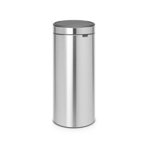 Brabantia Touch Bin afvalemmer 30L met kunststof binnenemmer - Matt Steel