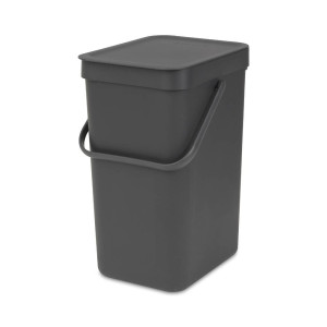 Brabantia Sort & Go afvalemmer 12L - Dark Grey