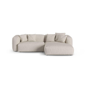 Modulaire hoekbank Martina rechts bouclé | Micadoni Home
