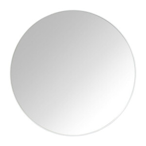 Ronde spiegel met beige lijst - ø70 cm