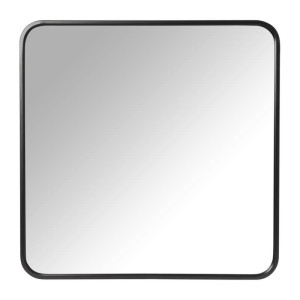 Spiegel hylton vierkant - zwart - 60x60 cm