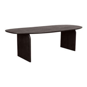 LABEL51 Deens Ovale Eettafel 'Cooper' Espresso Mangohout, 250 x 110cm