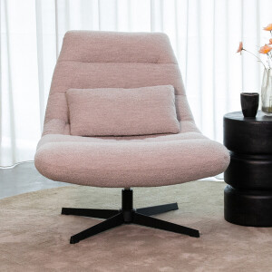 LABEL51 Draaifauteuil 'Nox' Bouclé, kleur Naturel