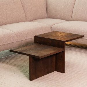 LABEL51 Salontafel 'Skip' Espresso Mangohout, 90 x 50cm