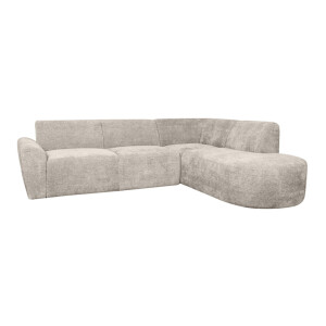 LABEL51 Loungebank 'Espen' Rechts, Elite stof, kleur Naturel