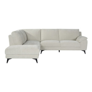 LABEL51 Loungebank 'Santino' Links, Elite stof, kleur Naturel