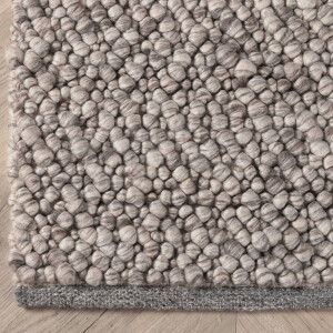 Nohr Vloerkleed 'Ilia' Wol, 200 x 300cm, kleur Lichtgrijs