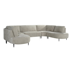 LABEL51 U-Bank 'Milano' Elite stof, kleur Naturel