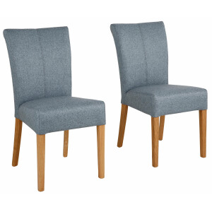 Home affaire Eetkamerstoel Queen Polsterstoel BESTSELLER verschillende type bekleding, massief houten onderstel (set)