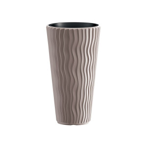 PROSPERPLAST Bloempot Sandy Slim (Mokka, 35 x 35 x 62 cm)