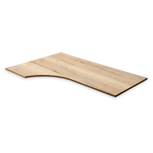 Tafelblad 180 x 120/80 cm Wing model - Eiken Naturel