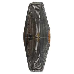 Light & Living Wandlamp 'Mataka' Rotan, kleur Donkerbruin