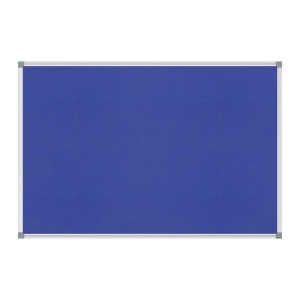 Prikbord textiel - 90 x 180 cm - Blauw