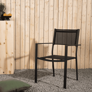 Nohr Tuinstoel 'Lasheka' kleur Zwart