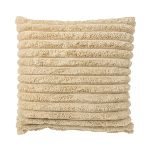 Kussen rib - beige - 45x45 cm