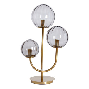 Light & Living Tafellamp 'Magdala' 3-lamps, kleur Lichtgrijs