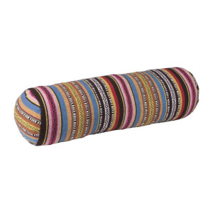 Bolster kussen Mexican - geel - 15x50 cm