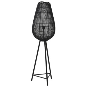 Light & Living Vloerlamp 'Yumi' 128cm hoog, kleur Mat Zwart