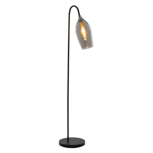 Light & Living Vloerlamp 'Lukaro' 160cm hoog, kleur Smoke/Antiek Brons