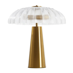 Light & Living Tafellamp 'Fungo' Glas, 2-lamps, kleur Transparant