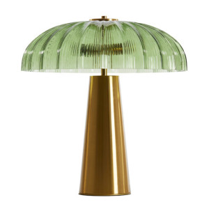 Light & Living Tafellamp 'Fungo' Glas, 2-lamps, kleur Groen