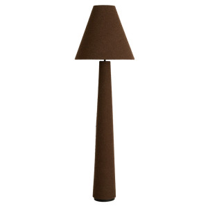 Light & Living Vloerlamp 'Devia' Bouclé, 168cm, kleur Bruin