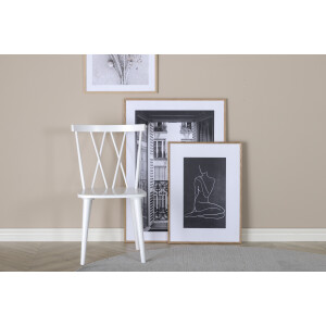 Nohr Eetkamerstoel 'Tarena' Rubberhout, kleur Wit