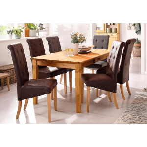 Home affaire Eettafel Danuta keuze met lade, van massief grenen, fsc-gecertificeerd